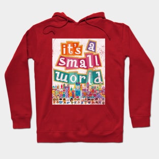 its a small world - distressed vintage park ride print by Kelly Design Company Hoodie